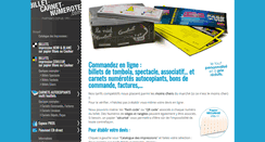 Desktop Screenshot of billet-carnet-numerote.com